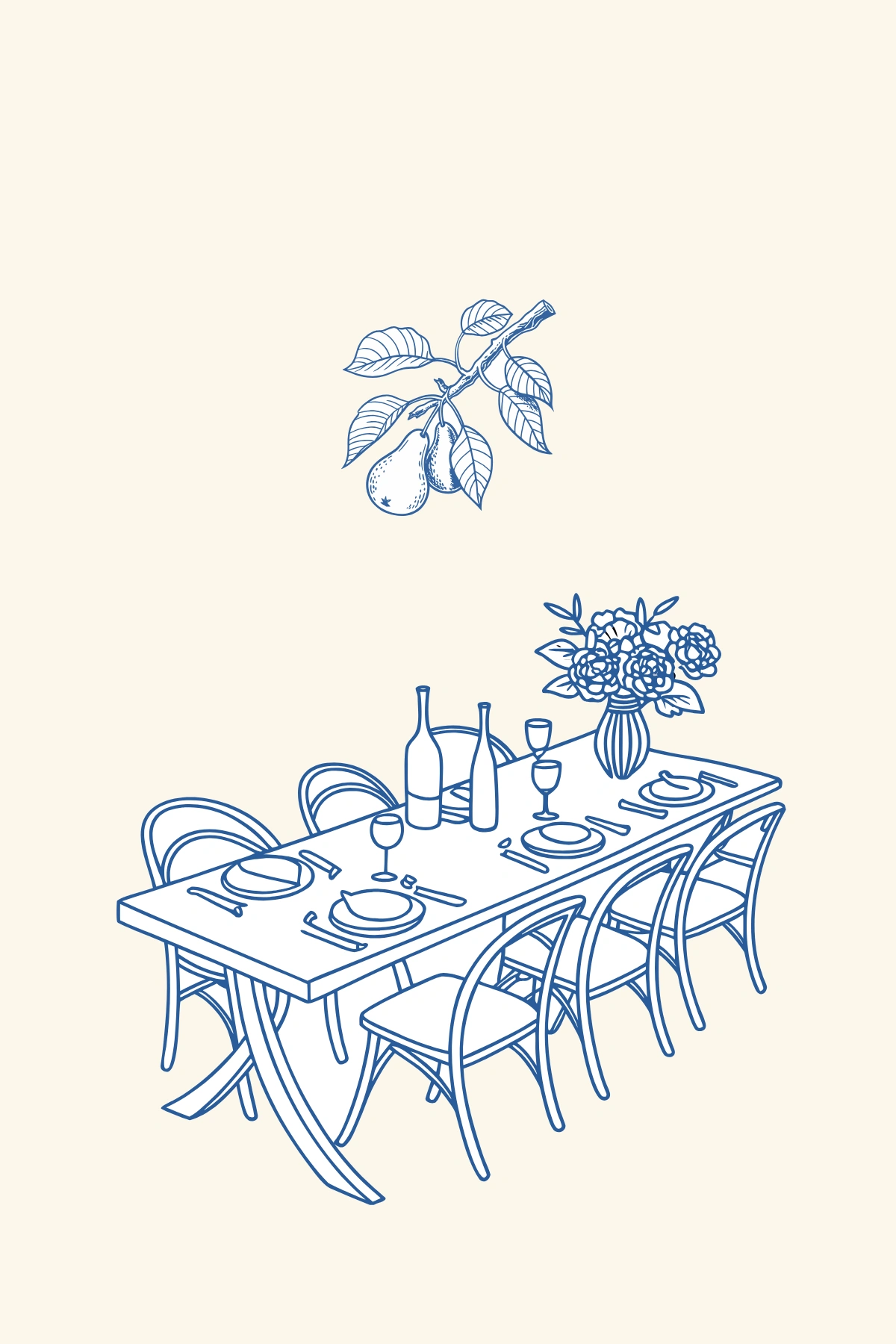 The Plate — the painting this suite's approved direction was drawn from.