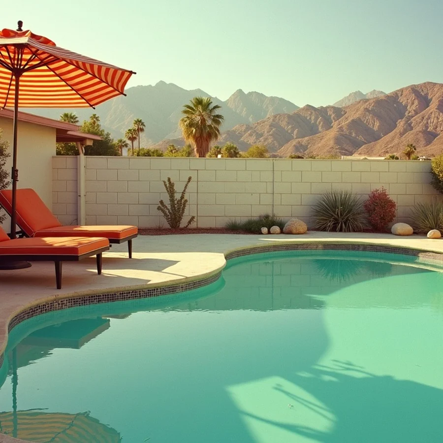 Bespoke pool party stationery suite — Hotel Mirada