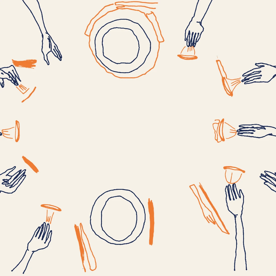 Bespoke Sunday Dinner Party Stationery Suite Design